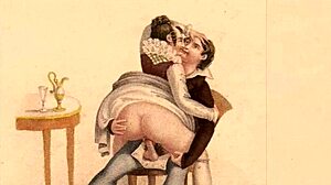 Artistic depictions of eroticism from the past in cartoon form
