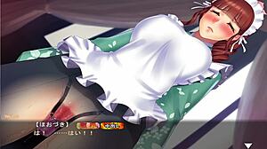 Maid-san to boin game Hozuki scene 2 in English
