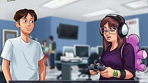 Summertime saga episode 36 with anime characters featuring big tits and ass