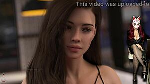 Naked Girl In The Cafe