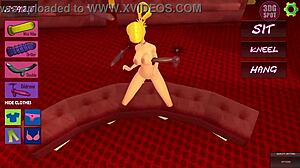 Naughty blonde experiments with tons of dildos. 3D animation captures her wild anal and double penetration fun.