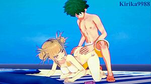 Himiko Toga, Mitsuki Bakugo, Izuku Midoriya in Wild Creampie Sex Scene