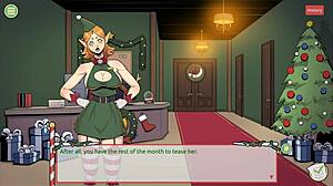 claus secret surprise xmas hentai game ep 3 mrs santa tease us with her underskirt anal plug 🎄