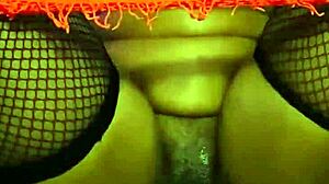 anime girl enjoys solo play with dildo