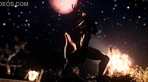 Andrea Amazon dominira svima u divljoj 3D hentai akciji