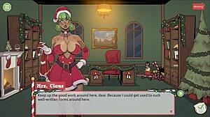 claus secret surprise xmas hentai game ep 3 mrs santa tease us with her underskirt anal plug 🎄