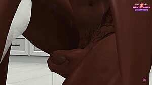 Step-brother sneaks into shower for forbidden fuck with Mae