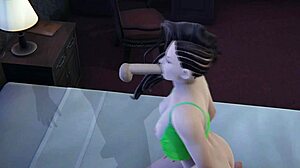 Beautiful anime babe Laura Matsuda gives a great blowjob in 3D porn