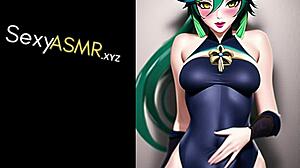 Baddie asiatica gemendo succhia in cosplay