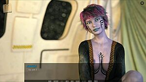 Anime and manga style visual novel with adult content