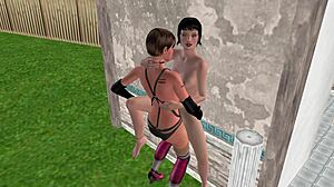 3D animated lesbian porn featuring hardcore sex and anal