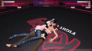 Nagini faces Julia in a wild showdown. Kinky Fight Club T1R28 delivers raw dancing action!