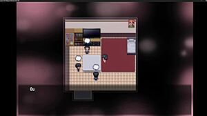 Beautiful anime girl’s solo play in a game-based porn