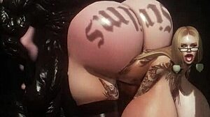 Busty slut's public humiliation unfolds