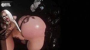 Busty slut's public humiliation unfolds