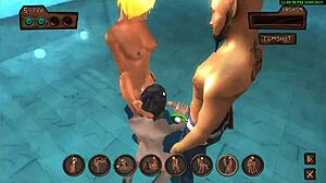 ביקורת הזונות של נמו בסצנת קבוצה הנטאי 3ד