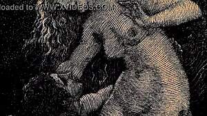 old-school erotic drawings with a vintage anime twist
