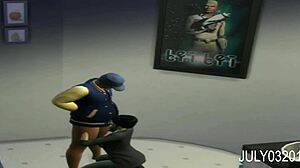 voyeur life - lady sucking black dick in bathroom