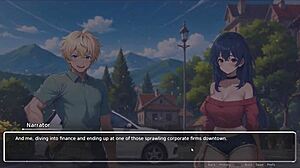 bluring the walls romance game ep 2 with horny girlfriend tearing shirt