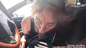 Polish tourist enjoys vacation in Germany, gets surprised with outdoor anal action