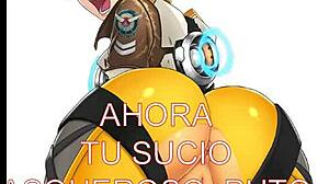 Tracer Overwatch femdom takes control with toys