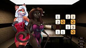 Furry sex cabaret game with no dialogue, only animation and gameplay