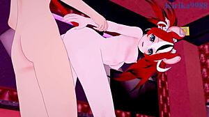 Hakos Baelz and Nanashi Mumei Wild Creampie