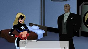 Stargirl’s unlimited desire for Lex Luthor’s big cock in anime porn