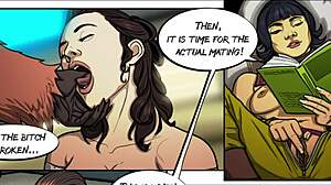 rey submits to her wookie master in star wars fetish bondage play