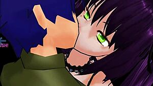 Beautiful girl saves the day in this animated cartoon