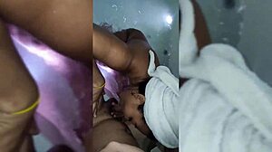 Steamy bath time with step-nephew