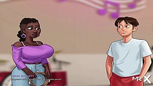 Babe demonstrates mouth skills in summertimesaga