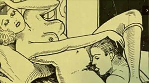 Vintage Erotic Drawings Showcase Raw Anime Sensuality and Style