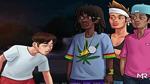 Babe demonstrates mouth skills in summertimesaga