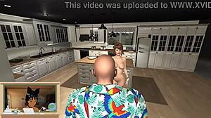 Lady Sonia in Sexy Outfit in 3D Game