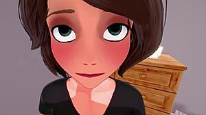 Hey, check Aunt Cass giving a wild blowjob as Cassidy Hamada in Big Hero fantasy!