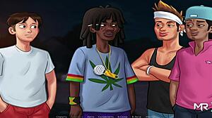 Babe demonstrates mouth skills in summertimesaga