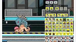 Hot animated teens get gang banged