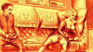 vintage erotic art brings back steamy memories from the past. can you feel the old-school vibe?
