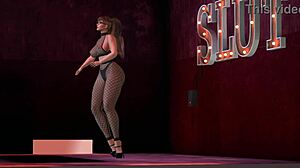 Hey Alexxa Flux, still learning those dance moves in fishnets for solo fun?