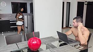 Salome Gil's steamy roleplay with a horny stepbrother
