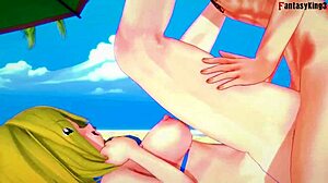 dark magician girl gets pounded hard in bikini fantasy