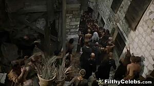 lena headey nude in game of thrones, walking shamefully bare through streets