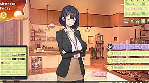 summer clover harem game ep 11, loving the bdsm and footjob.