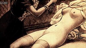 官能アニメ風ヴィンテージエロ絵画