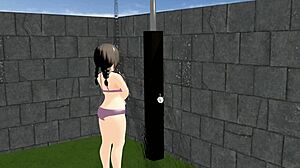 Kyo animation plump girl flashes huge tits