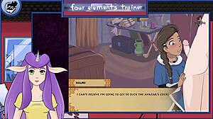 Avatar Trainer Bonus: Nami Blowjob with Big Cock Cum Facial