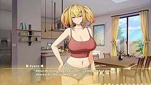 summer clover harem game ep 11, loving the bdsm and footjob.
