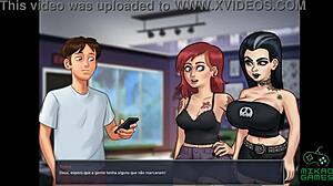 Red-haired beauty flirts with Siririca
