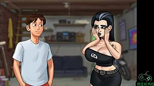 Red-haired beauty flirts with Siririca